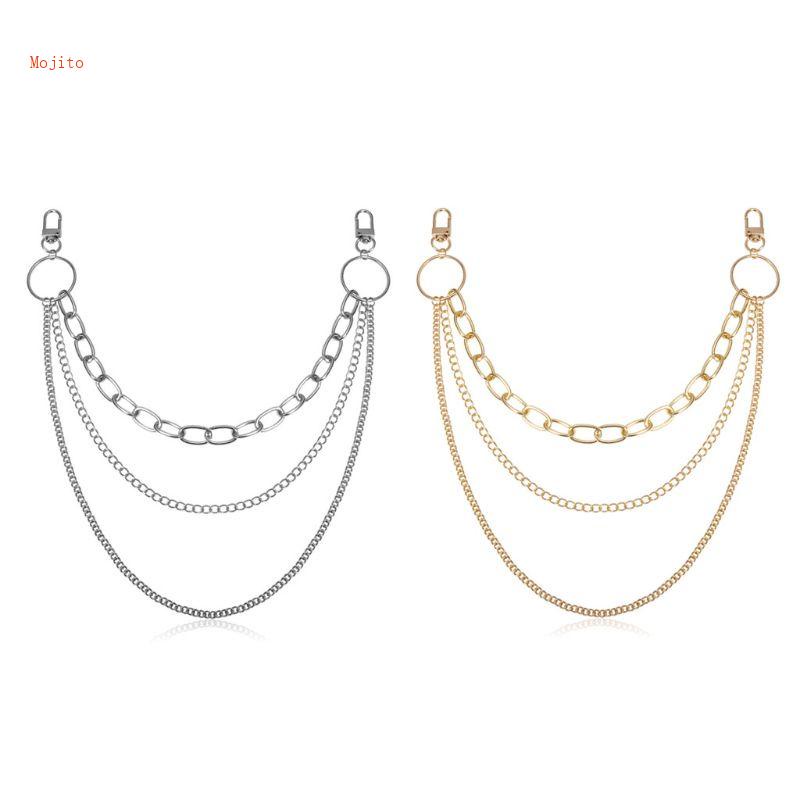 Mojito Dây Xích Nhiều Lớp Đeo Thắt Lưng Quần Jean Phong Cách Hip Hop