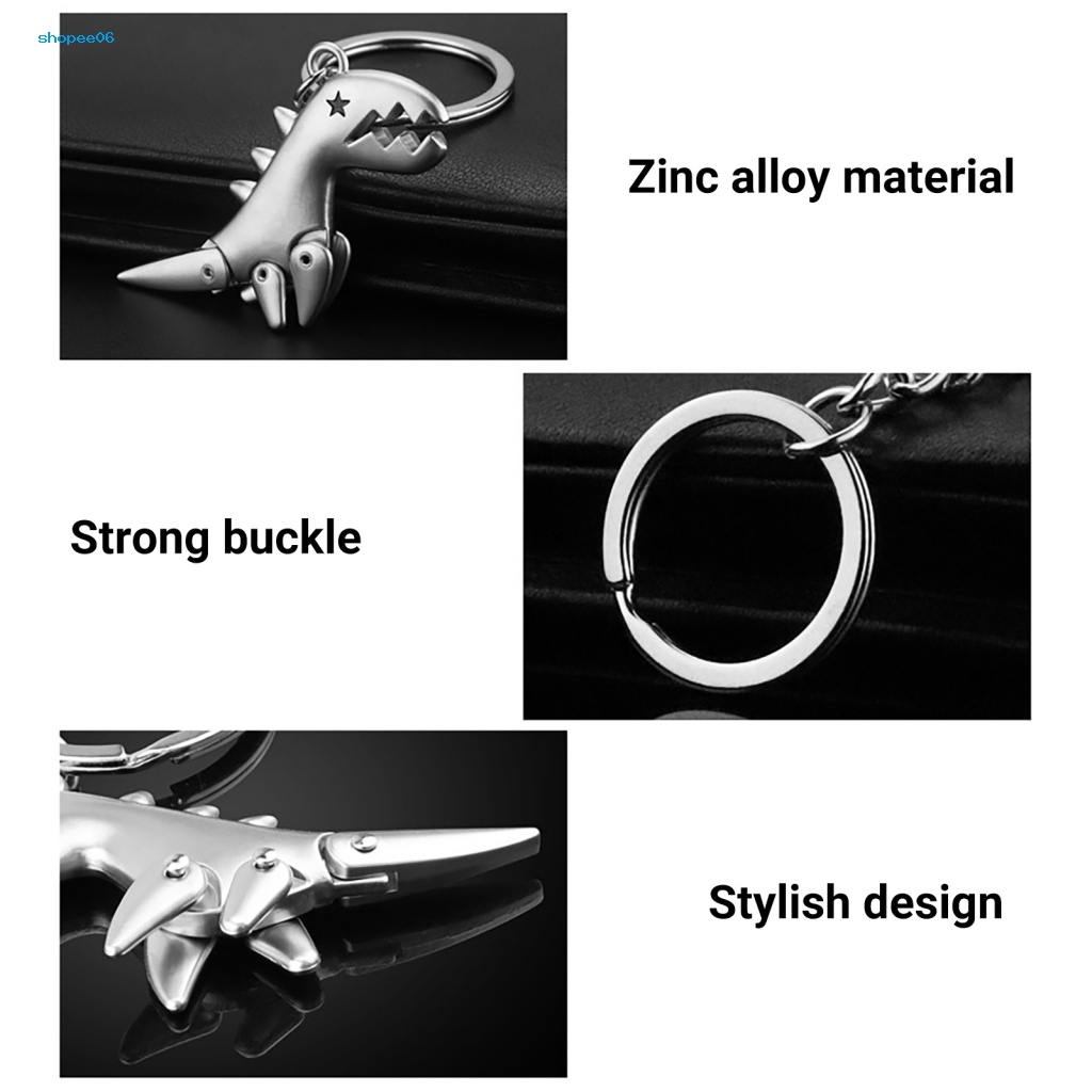 Móc Khóa Kim Loại Mạ Điện Hình Mắt Khủng Long Đa Năng