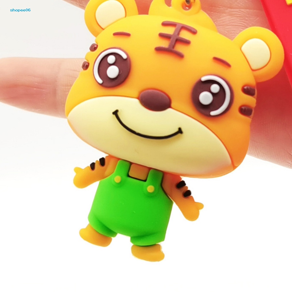 Móc Khóa May Mắn Phong Cách Truyền Thống Trọng Lượng Nhẹ Hình Hổ Dành Cho Trẻ Em