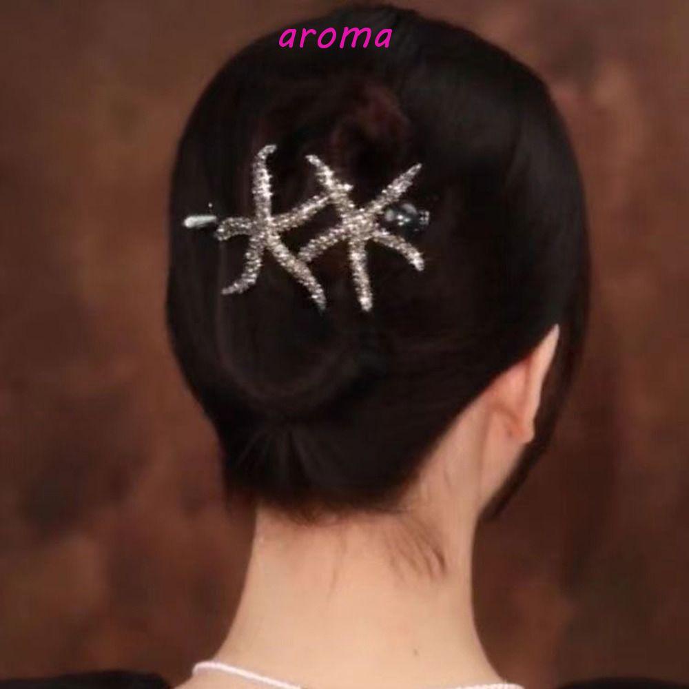 AROMA Kẹp Tóc Hình Sao Biển / Cá Mập Đơn Giản Sáng Tạo Thời Trang Cho Nữ