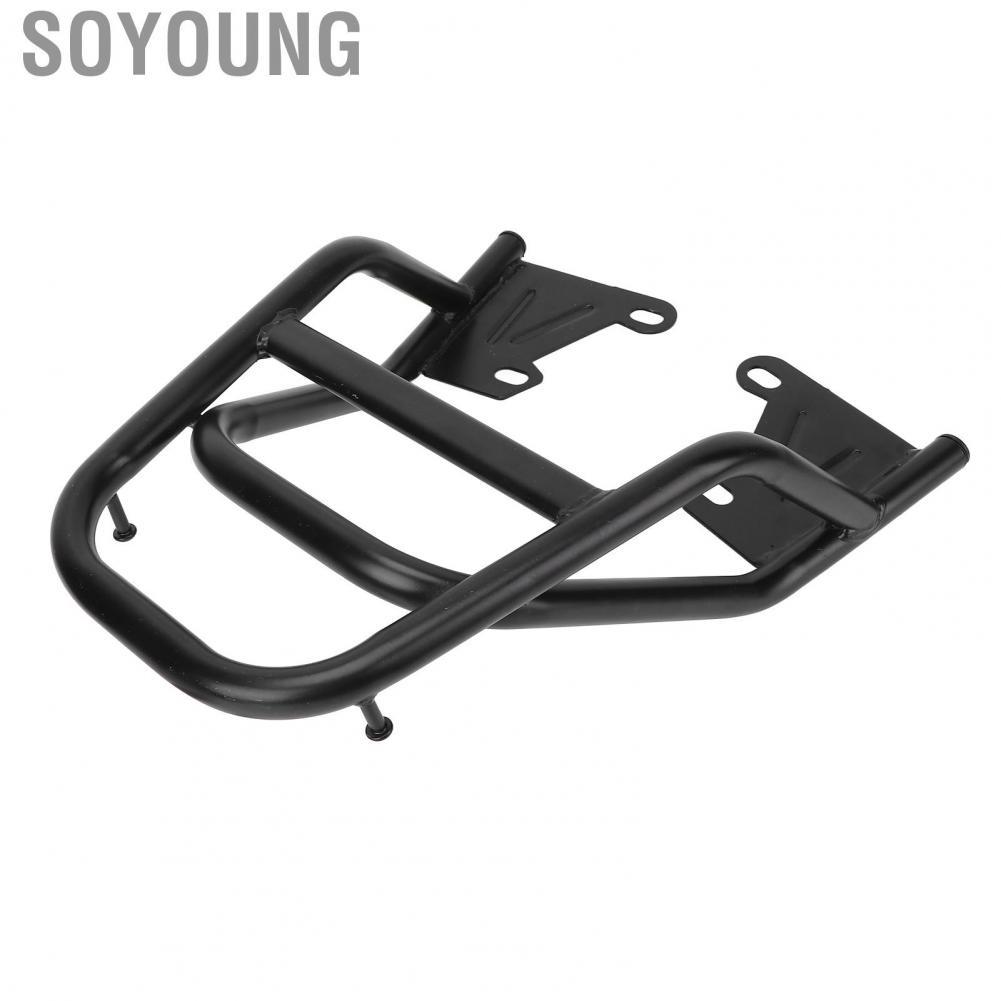 Soyoung Motorcycle Rear Handrail Rack Luggage Box Holder Iron Black Replacement for Grom MSX125 M3 Case Carrier