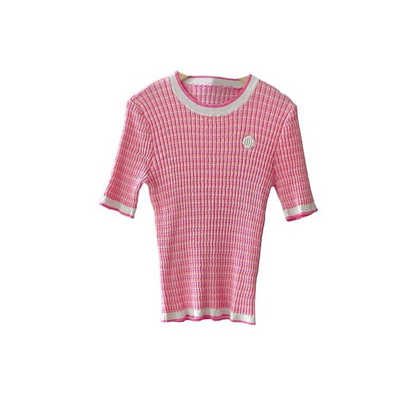 Maje 23 summer French sweet aging temperament slim fit light luxury design sense niche T-shirt knitwear top