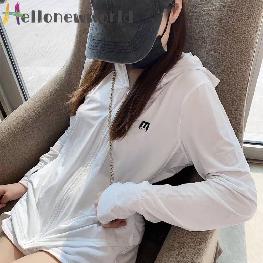 Áo Khoác Chống Nắng / Tia UV / Gió Chất Liệu Lụa Lạnh Nhanh Khô Thoá
