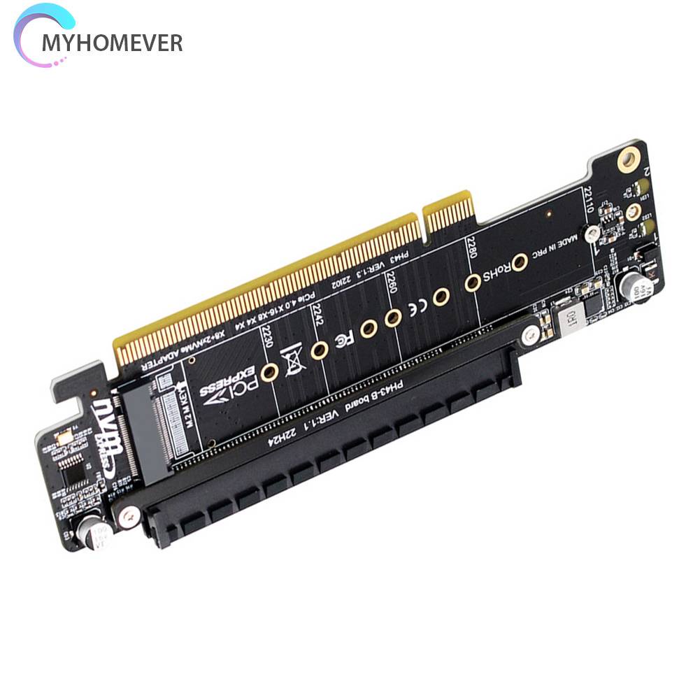 Thẻ Mở Rộng PCIe X16 Sang X8 + X4 + X4 2280 / 2260 / 2242 / 2230 SSD