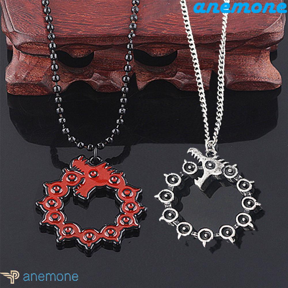ANEMONE Vòng cổ Kim Loại Mặt Hình Rồng Hoạt Hình The Seven Deadly Sins Nanatsu no Taizai