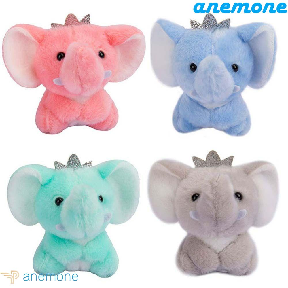 ANEMONE Thú Nhồi Bông Hình Voi 10cm Trang Trí Chìa Khóa