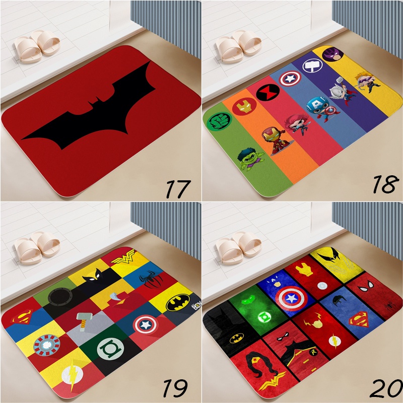 Thảm lót sàn Chống Trượt In Hình Siêu Anh Hùng Marvel
