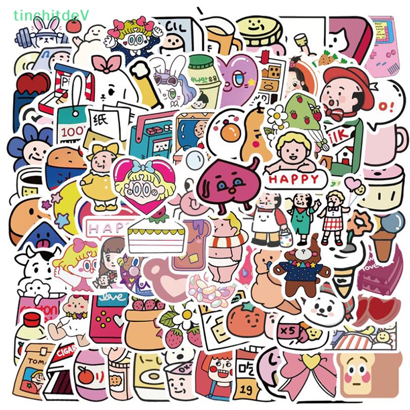 [TinchitdeV] 90 Miếng Dán Tay Phòng Thí Nghiệm Oxy Trái Tim Cô Gái Và Đàn Ông Ins [Mới]