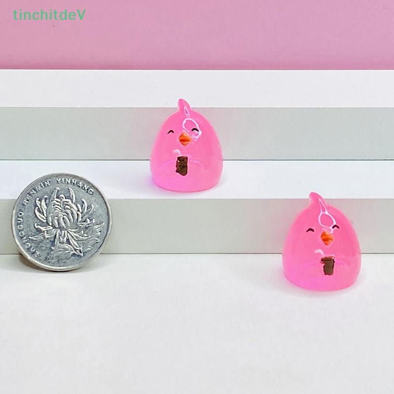 [TinchitdeV] Bộ 5 Đồ Chơi Trang Trí Nội Thất Xe Hơi Hình Gà Con Dạ Quang Dễ Thương Sáng Tạo [Mới]