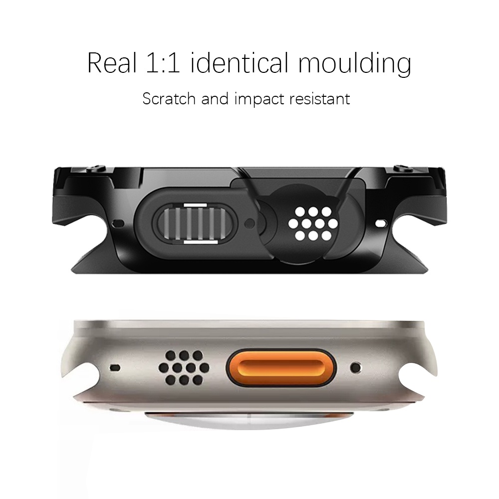 Ốp Bảo Vệ Chống Rơi Vỡ 2 Trong 1 Dành Cho Apple Watch Ultra 49mm 8 7 6 5 4 Se iwatch Series 40mm 41mm 44mm 45mm
