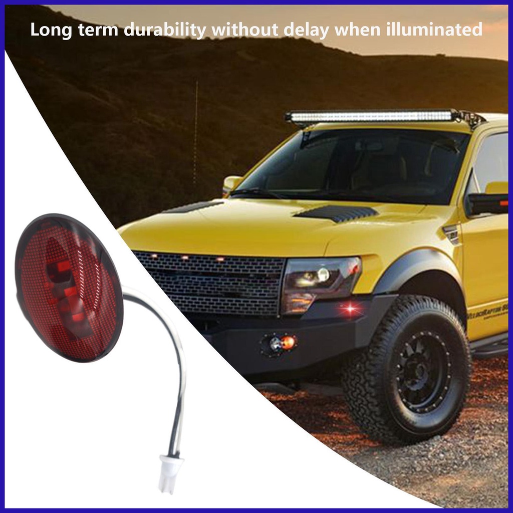 Đèn LED Xi Nhan 3 Bóng Hình Oval Chống Thấm Nước Đa Năng Cho Xe Tải