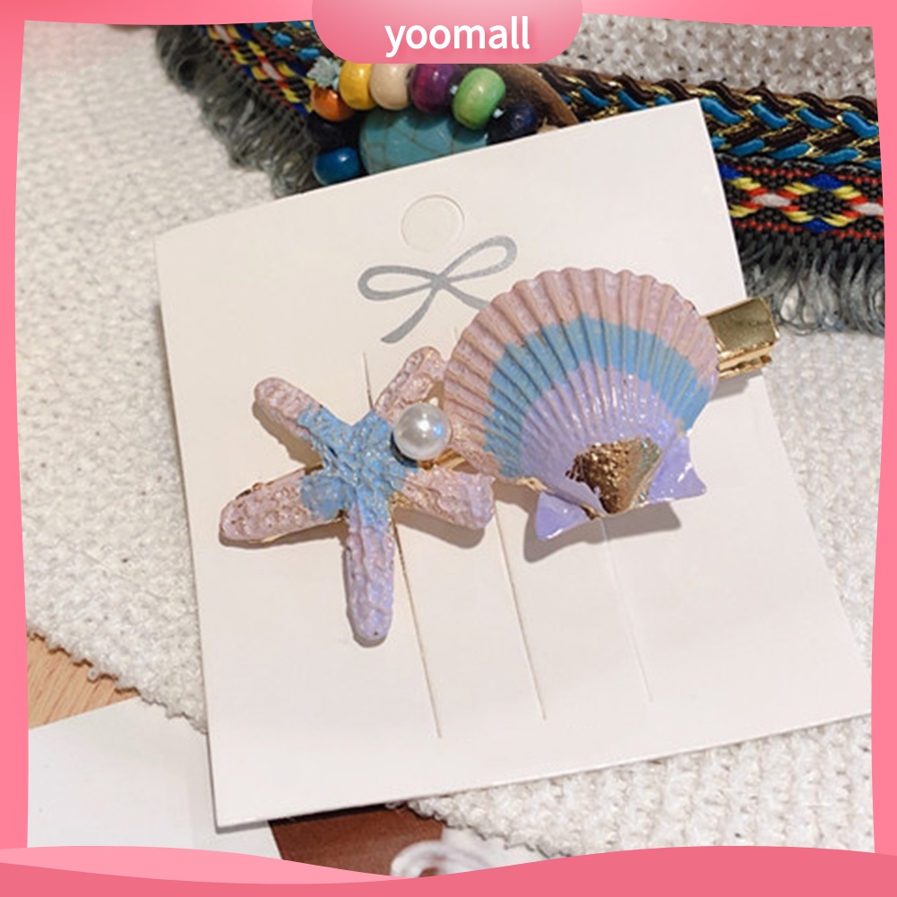 Kẹp Tóc Hình Vỏ Sò / Sao Biển Ngọt Ngào Cho Nữ