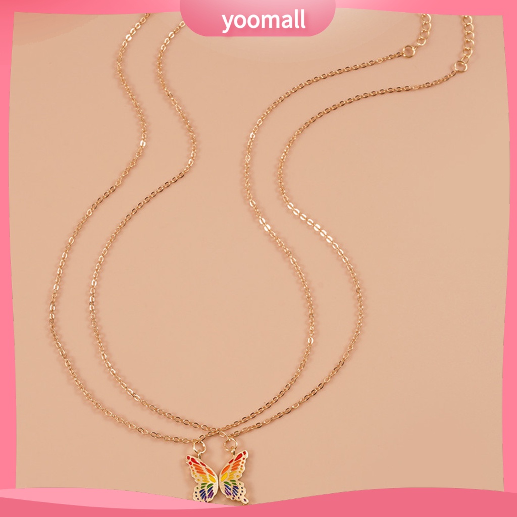 Set 2 Vòng cổ Cặp Đôi Bằng Thép Không Gỉ Dễ Lên Màu