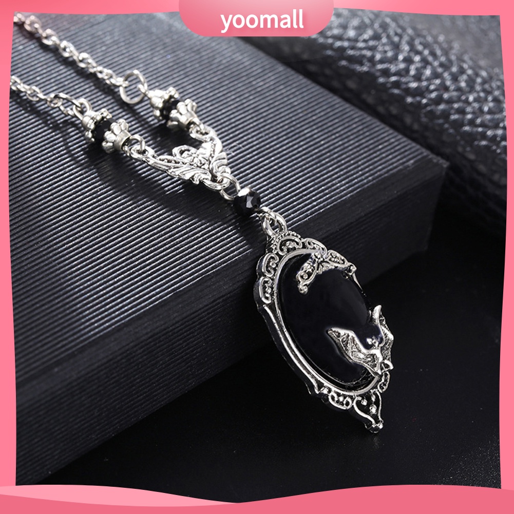 Vòng cổ / Nhẫn / Khuyên Tai Mặt Hình Dơi Đính Đá Giả Thời Trang Unisex