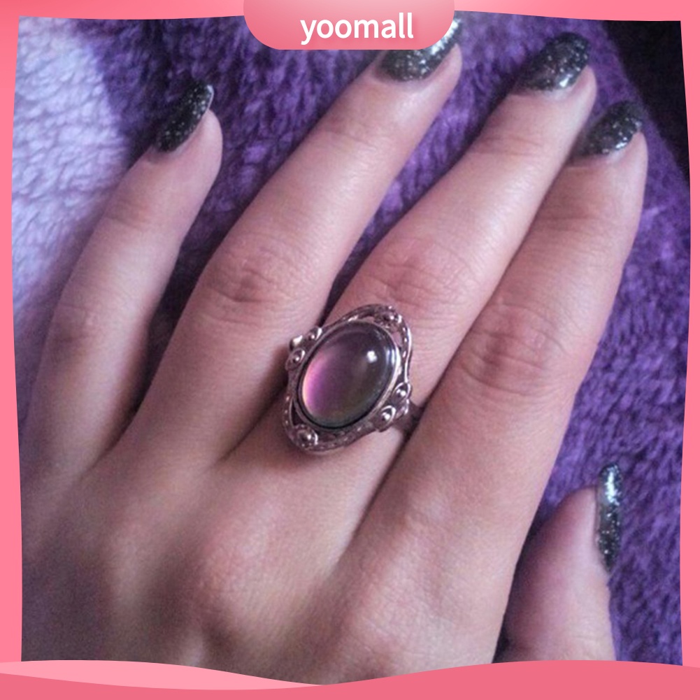 Nhẫn Đổi Màu Theo Tâm Trạng Cổ Điển Có Thể Điều Chỉnh Nhiệt Độ