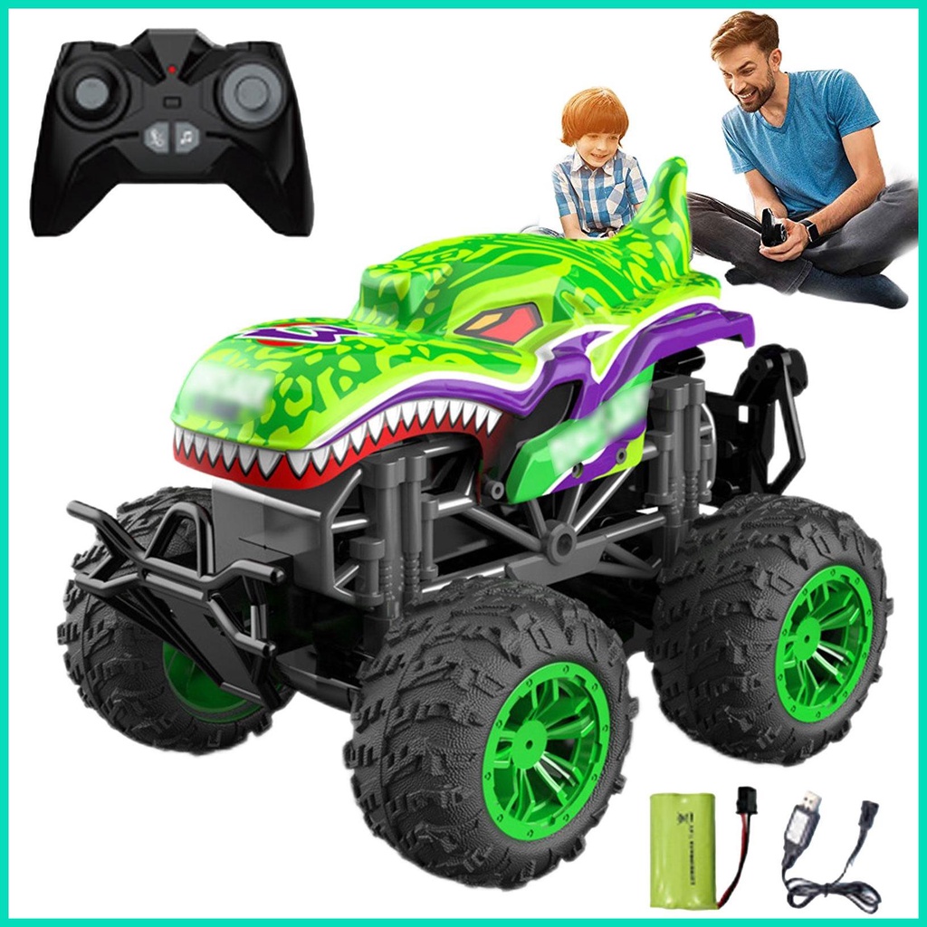 Xe Tải Cá Mập Điều Khiển Từ Xa 2.4Ghz Tỉ Lệ 1: 18 Kèm Sạc Lại Được