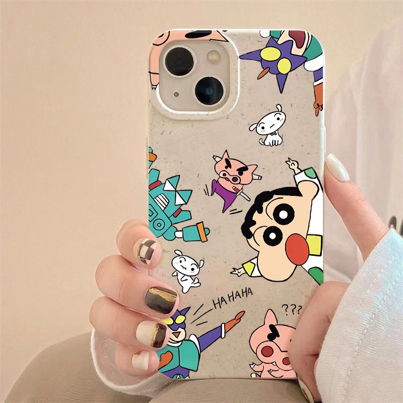 Ốp Điện Thoại Mềm Chống Sốc In Hình Shin-Chan Đơn Giản Cho Iphone 11 max 13 8p 14Pro 127
