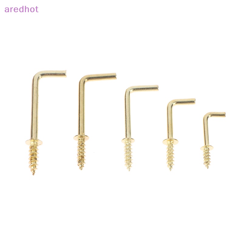 Bộ 20 Móc Treo Đồ Hình Chữ L Bằng Thép Carbon Mạ Vàng Kèm 5 Ốc Vít Tiện Dụng Mới