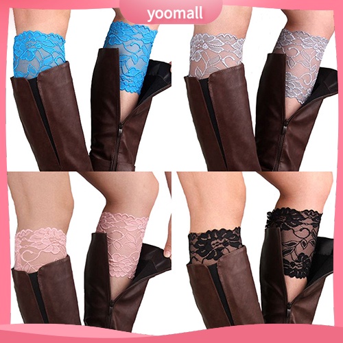 Vớ Giữ Ấm Chân Phối Ren Hoa Co Giãn Thời Trang Dành Cho Nữ