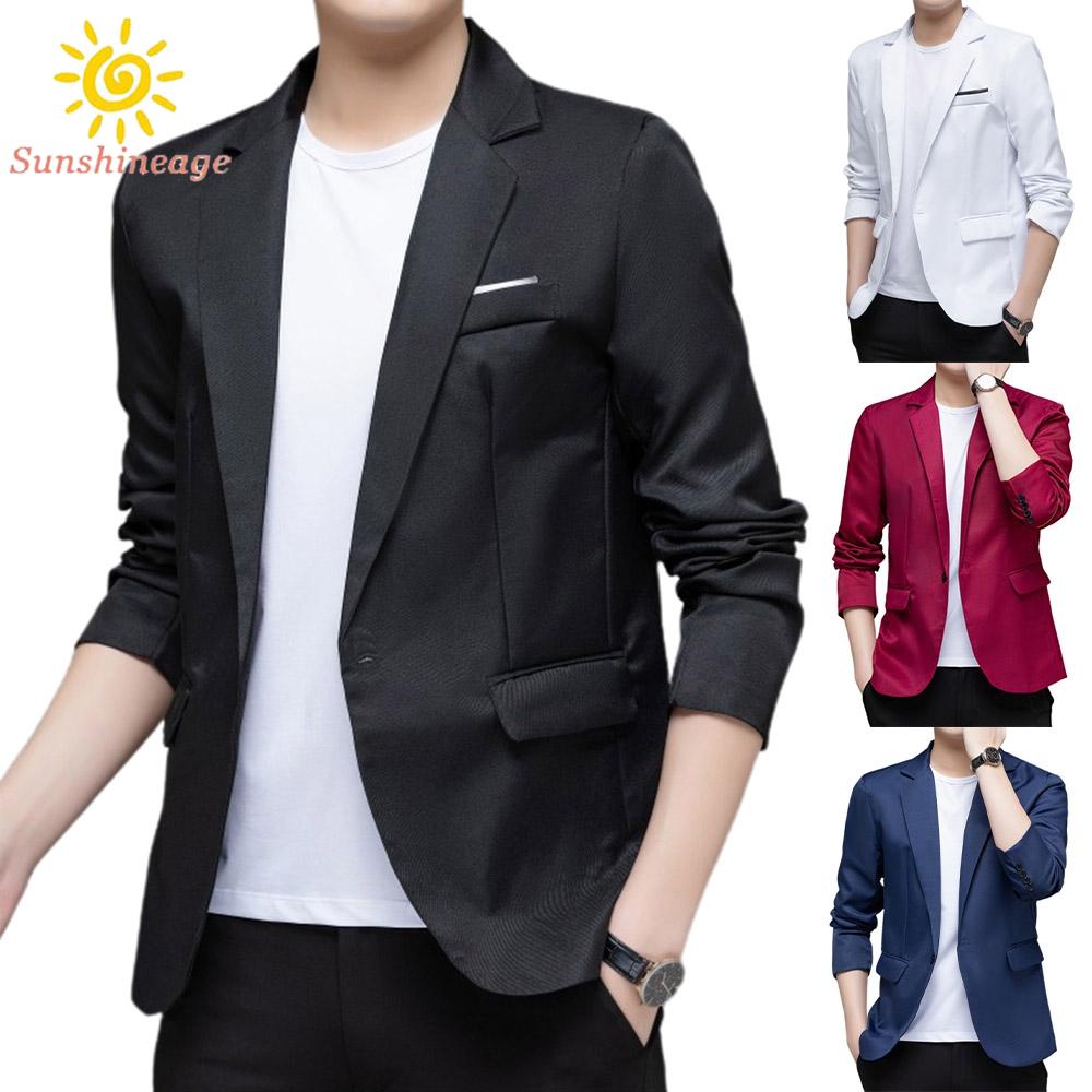 Áo Khoác Tuxedo Mỏng Màu Sắc Thanh Lịch Cho Nam