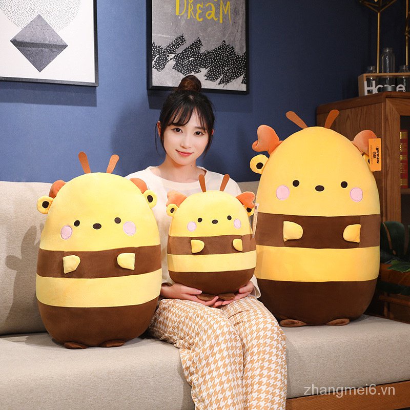 Chú Ong Nhồi Bông Dễ Thương Dùng Làm Gối Ôm