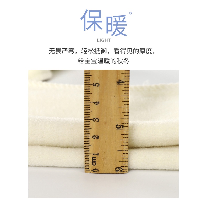 80-160cm Áo Ấm Cho Trẻ Em Thu Đông Trung Nhỏ Trẻ Em Lót Lông Cừu Sọc Đáy Áo Bé Trai Bé Gái Cổ Cao Tay Dài T @ -