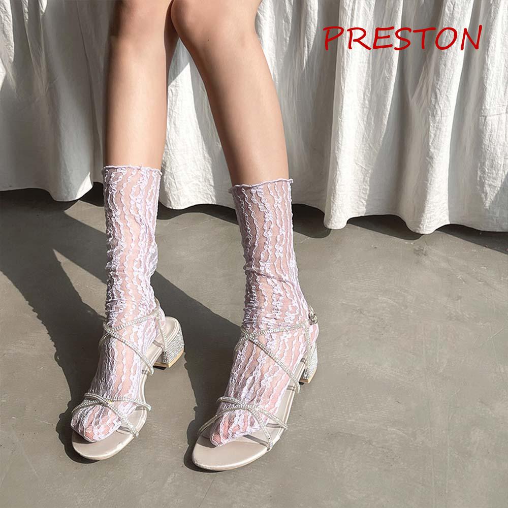 Vớ Lưới Siêu Mỏng Trong Suốt Phong Cách Lolita Thời Trang Xuân Hè Cho Nữ