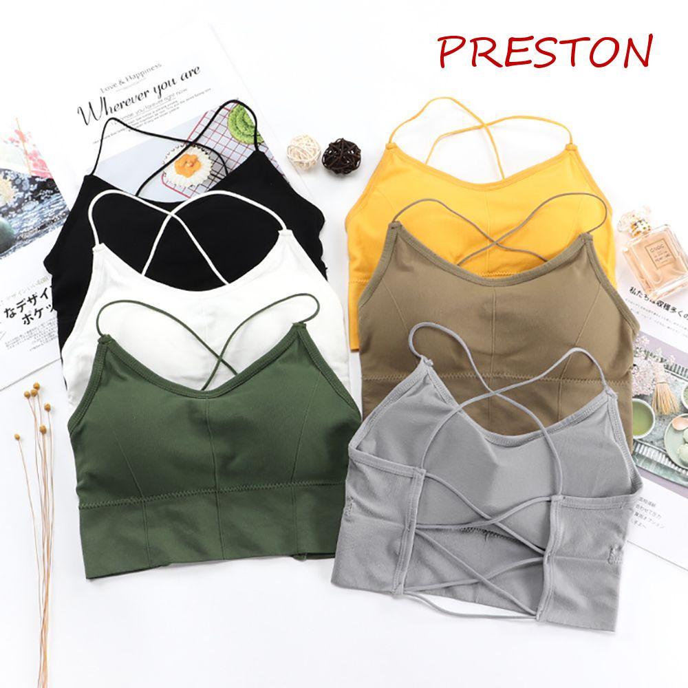 Áo Croptop Không Đường May Có Đệm Ngực Không Gọng Thép Phong Cách Hàn Quốc Cho Nữ