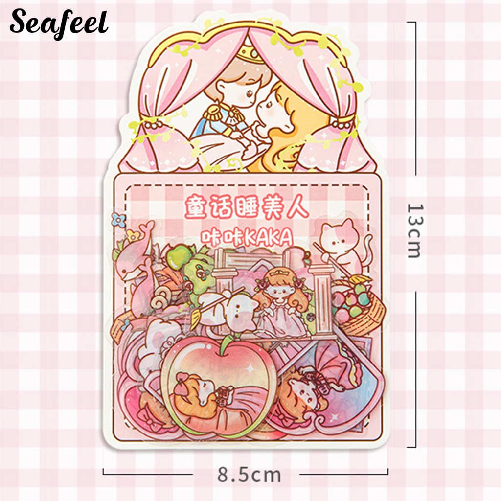 Bộ 50 Miếng Dán Trong Suốt Chống Thấm Nước Họa Tiết Graffiti Trang Trí Sổ Tay