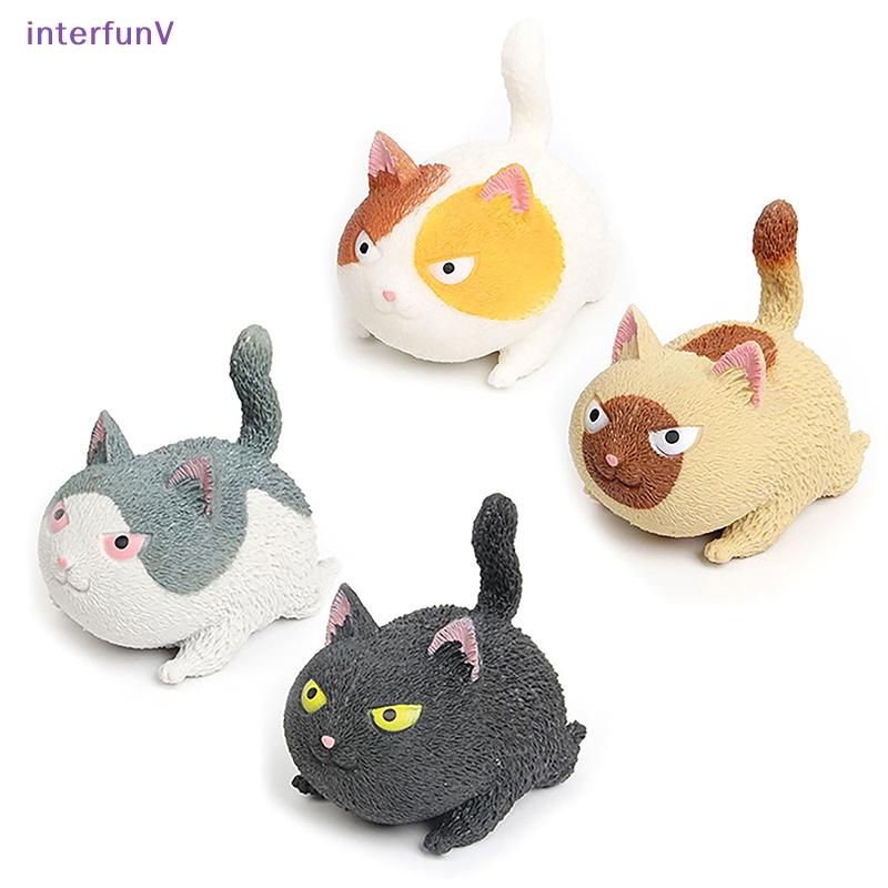 Đồ Chơi Nắn Bóp Đàn Hồi Giảm Stress Hình Mèo Hoạt Hình