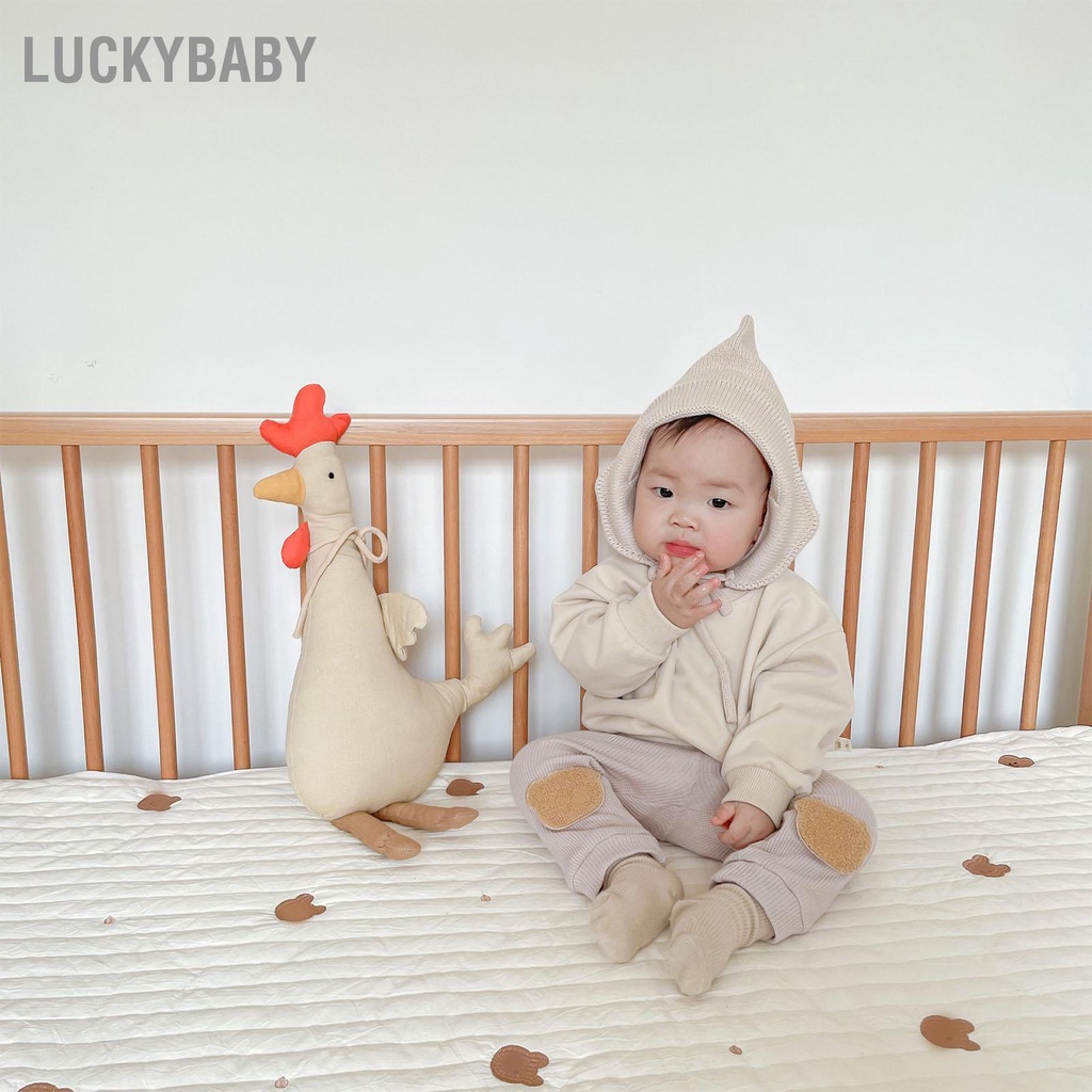 Thú bông vải organic Cho Bé - Đồ Chơi Nhồi Bông Vải Hoạt Hình hươu con gà vịt Dễ Thương Cho trẻ em - LUCKYBABY