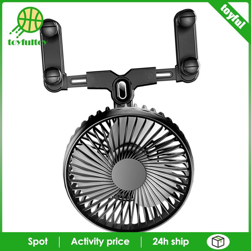 Quạt Gió Xoay 360 Độ Ít Ồn Siêu Nhẹ Tùy Chỉnh Tiện Dụng Cho Xe Hơi / Xe Tải