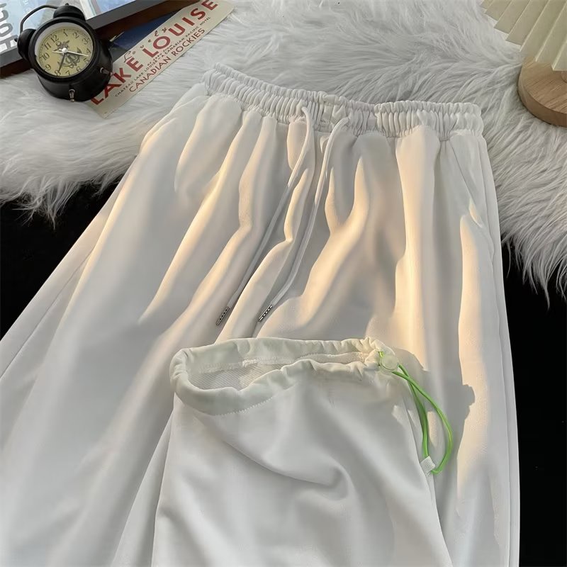 Quần Dài Dây Rút Màu Sắc Đơn Giản Phong Cách Retro Cho Nam