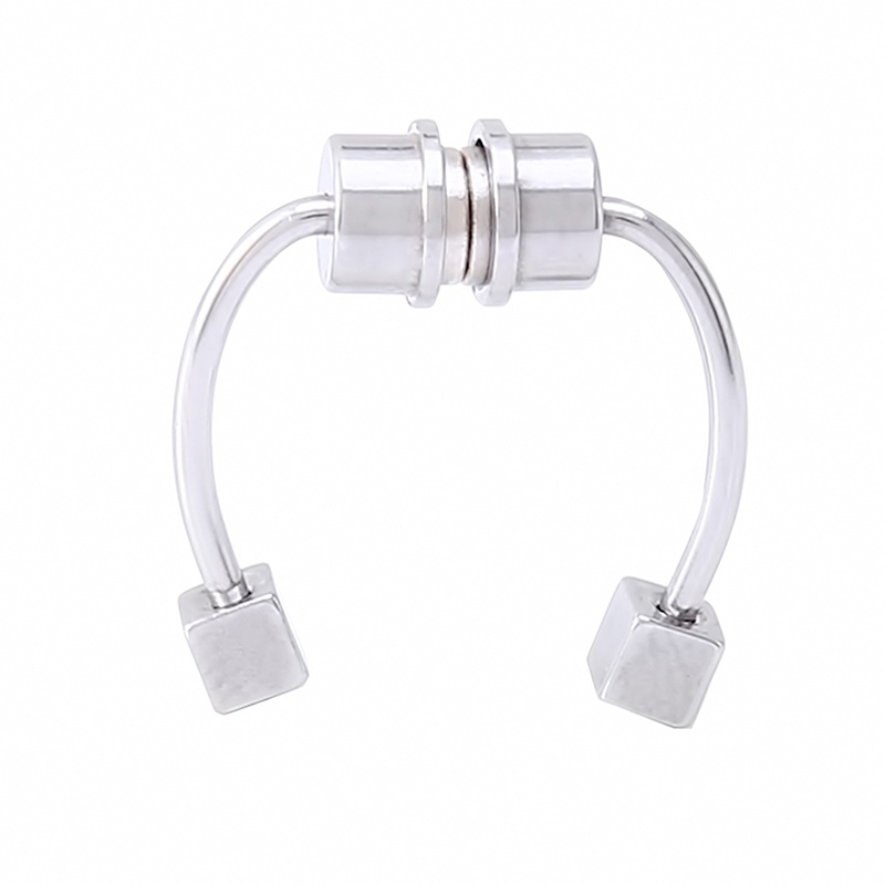 Khuyên Mũi Giả Xỏ Tai Bằng Thép Không Gỉ Hít Nam Châm Thời Trang Cho Nữ