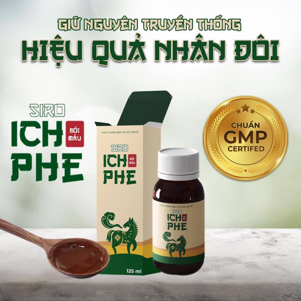 Siro Ho Ích Phế bối mẫu không đường trừ ho, long đờm, hết đau rát cổ họng, khản tiếng, nhuận phế mọi tuổi