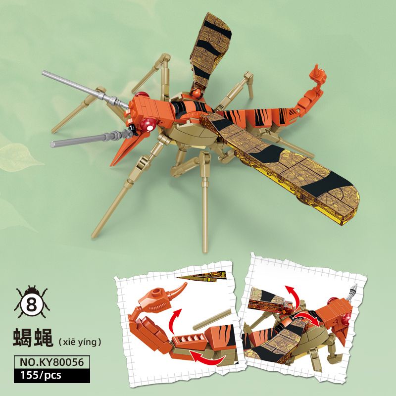 Bộ Đồ Chơi Lắp Ráp Lego Hình Côn Trùng Bằng Tre Cho Bé