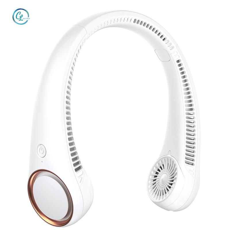 Quạt Làm Mát Đeo Cổ 3 Tốc Độ Nhỏ Gọn Có Thể Sạc Lại Dành Cho Đi Du Lịch