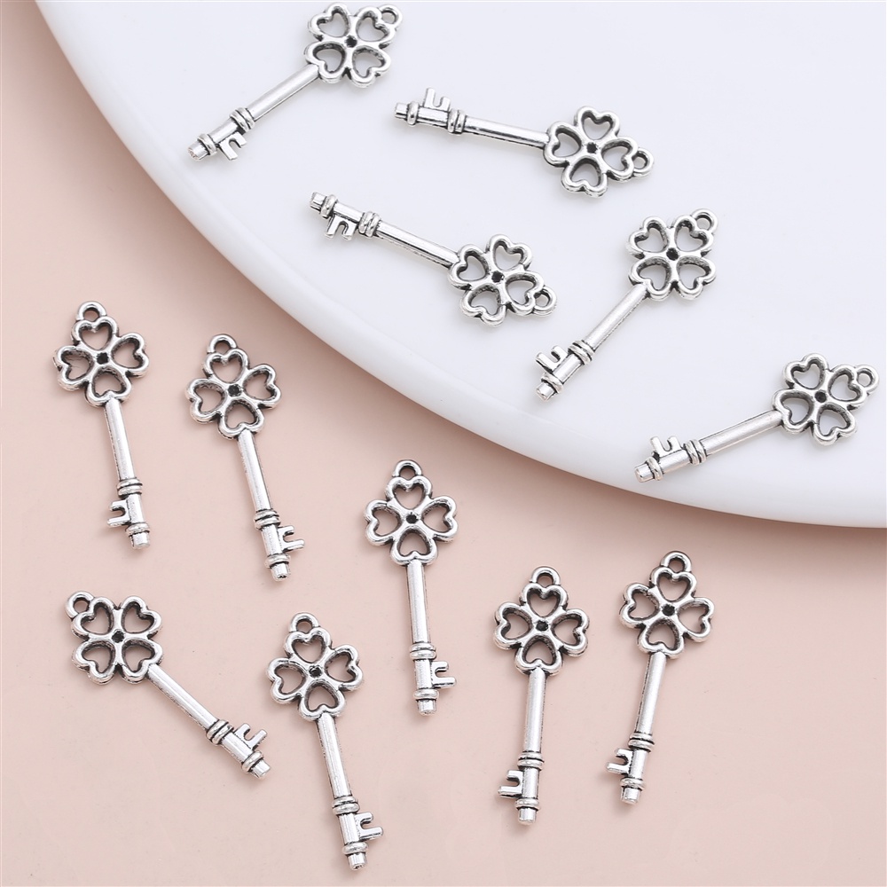 Set 40 Mặt Vòng cổ Hình Chìa Khóa Phong Cách Retro