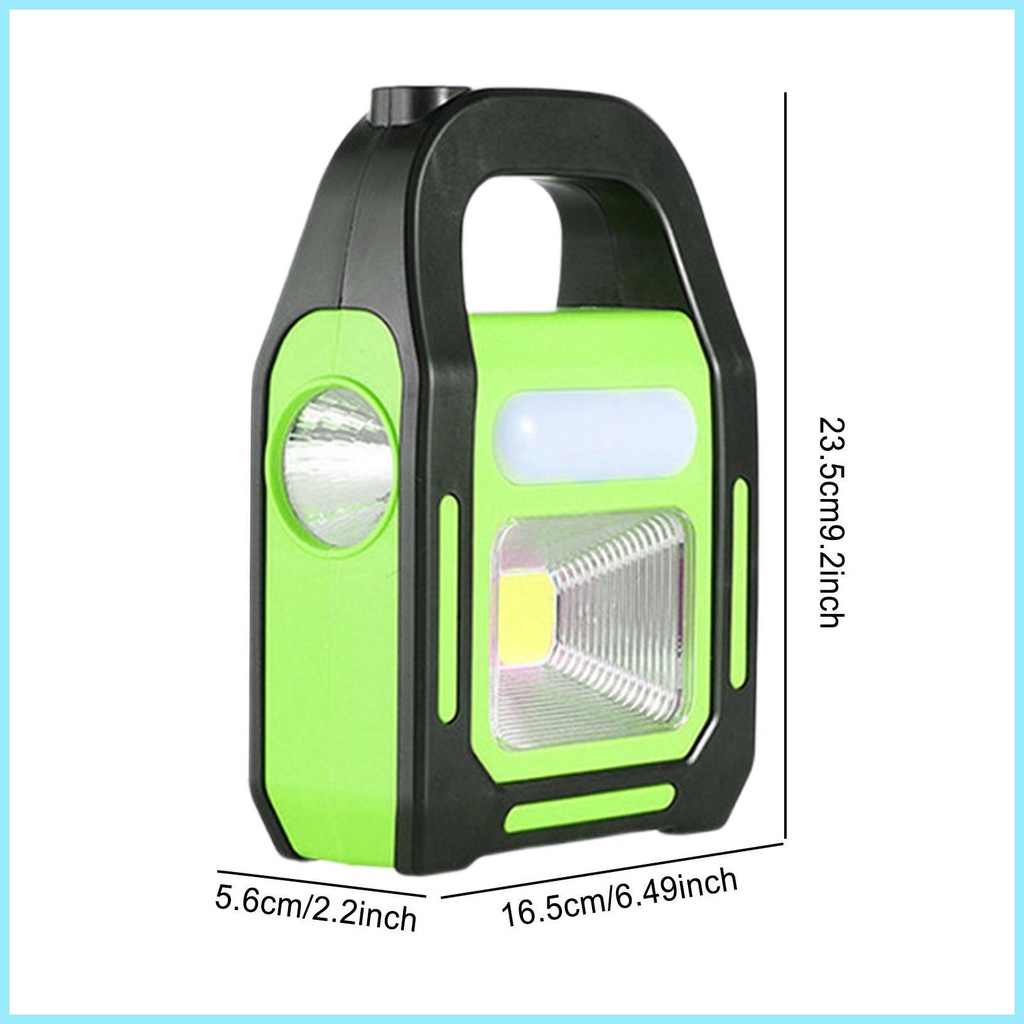 Đèn LED Năng Lượng Mặt Trời Chống Thấm Nước Kèm Sạc USB Tiện Dụng Mang Theo Cắm Trại