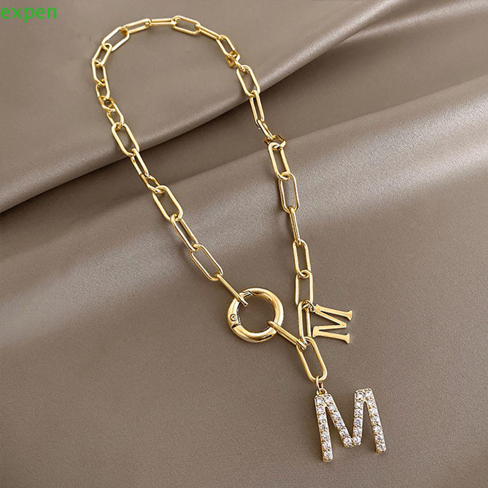 EXPEN Vòng Cổ Choker In Chữ Phong Cách Hàn Quốc