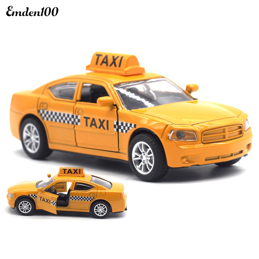Mô Hình Xe Taxi Emden Emden 1 / 32 Bằng Hợp Kim Có Đèn LED Và Âm Thanh Giáo Dục Cho Bé