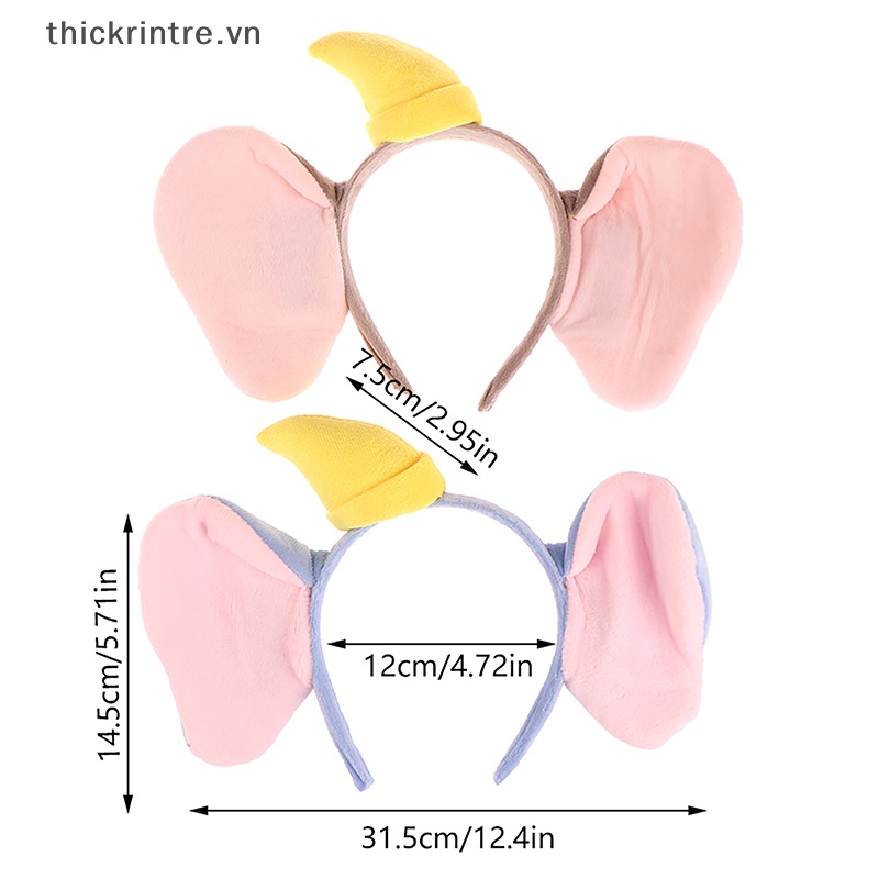 Băng Đô Tai Voi Nhồi Bông Đáng Yêu Dành Cho Bé Gái