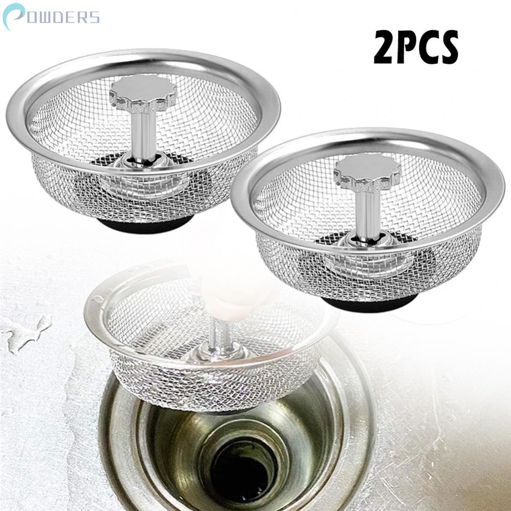 Bộ 2 Miếng Lọc Rác Cho Bồn Rửa Chén Bằng Thép Không Gỉ