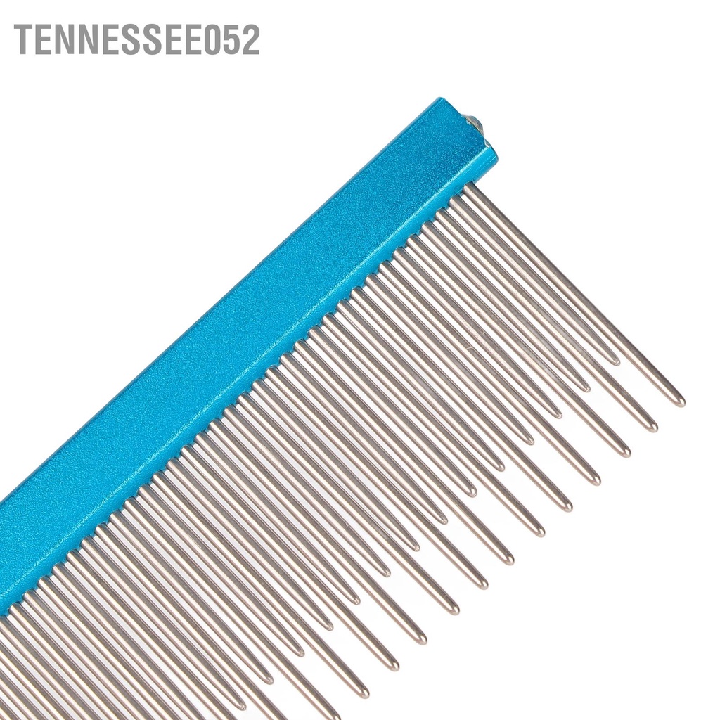 Tennessee052 Pet Comb Ergonomic Dog Chải lông chải loại bỏ rối và nút thắt với 2 mật độ khác nhau