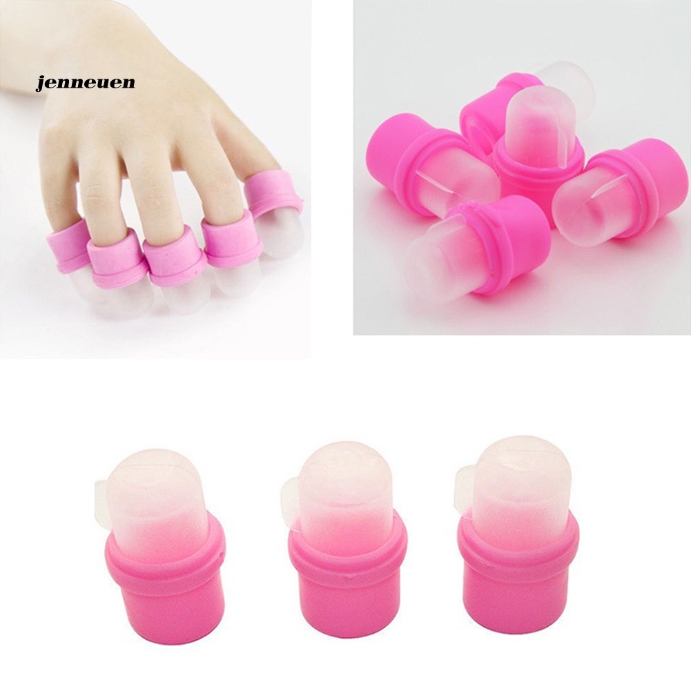 Bộ 10 Đầu Bịt Loại Bỏ Sơn Móng Tay Tiện Lợi