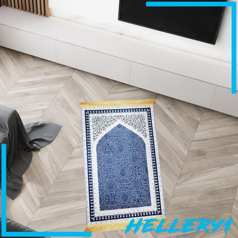 Thảm Cầu Nguyện Hình Chữ Nhật Bằng Polyester In Họa Tiết Thổ Nhĩ Kỳ Phối Tua Rua Thanh Lịch Cho Nam Và Nữ