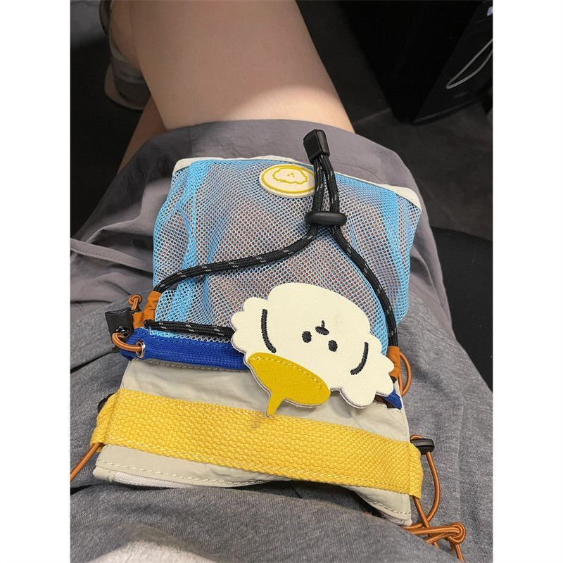Túi nhỏ nhỏ phong cách mới phong cách cắm trại dễ thương túi đeo vai túi điện thoại di động sinh viên thay đổi chìa khóa túi tai nghe haobing boutiqu
