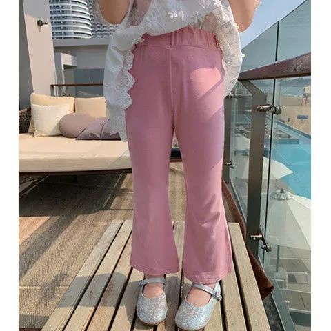 Quần Legging Lụa Lạnh Mềm Thoải Mái Mùa Hè Cho Bé Gái