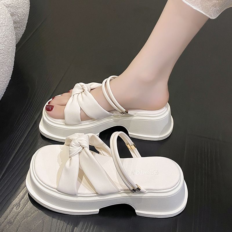 FEIJIANU Dép Nữ giày sandal nữ dép đế cao đi biển Thoải Mái Xinh Xắn 29Z23071917