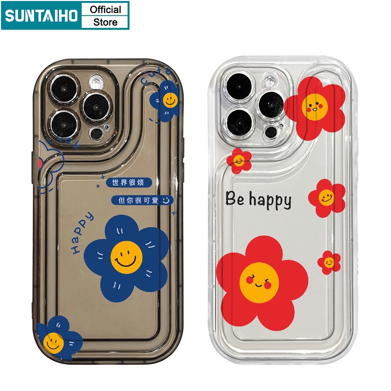 Suntaiho ốp iphone xinh Ốp Điện Thoại Trong Suốt Họa Tiết Hoa Xinh Xắn Cho IPHONE 14 PRO MAX 13 PRO MAX 12 PRO MAX 11 PRO MAX XR XS MAX 7 + 8 +